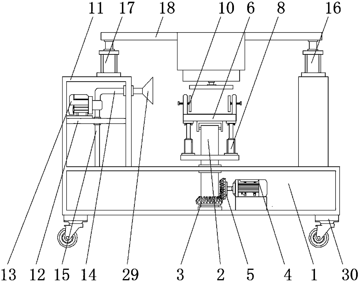 Hardware part grinding device