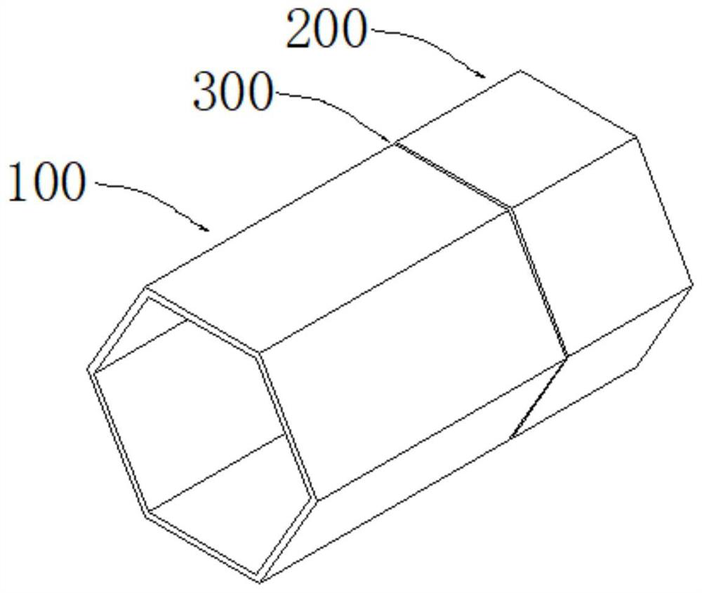 A welding method of polygonal structural parts