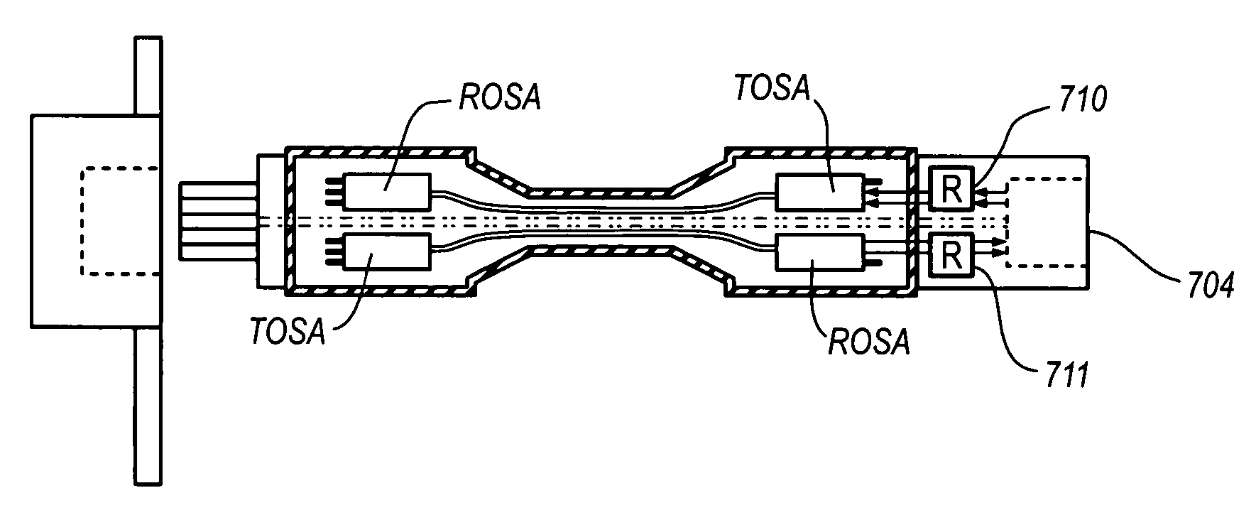 Active optical cable with integrated power