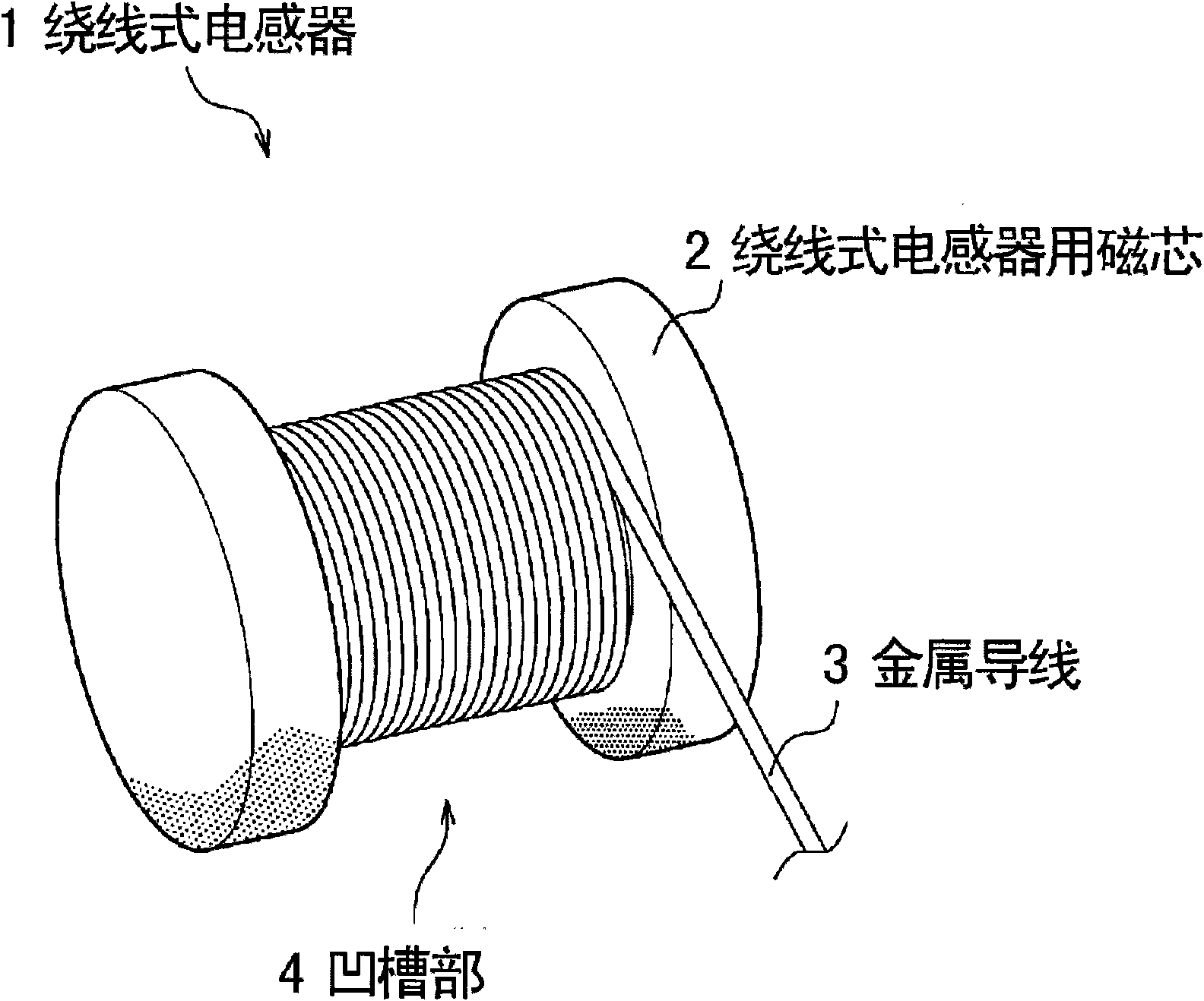 Winding inductor and process for manufacturing the same