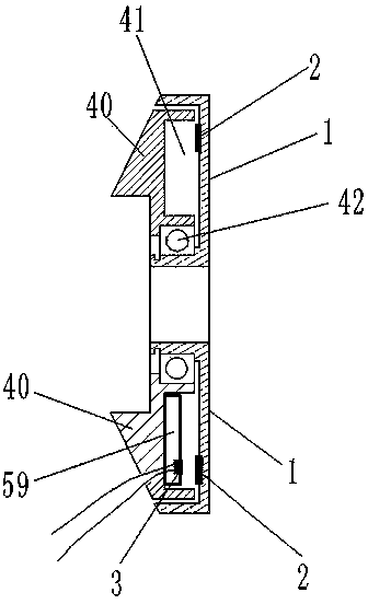 Sensor with a plurality of magnet blocks adjustable in position and magnetic flux in shell