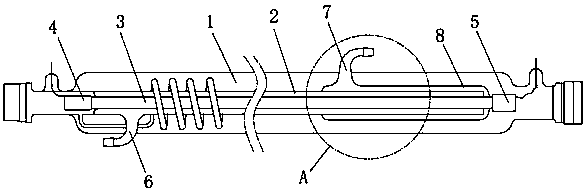 Half-reverse-flow-type high-strength carbon dioxide laser device