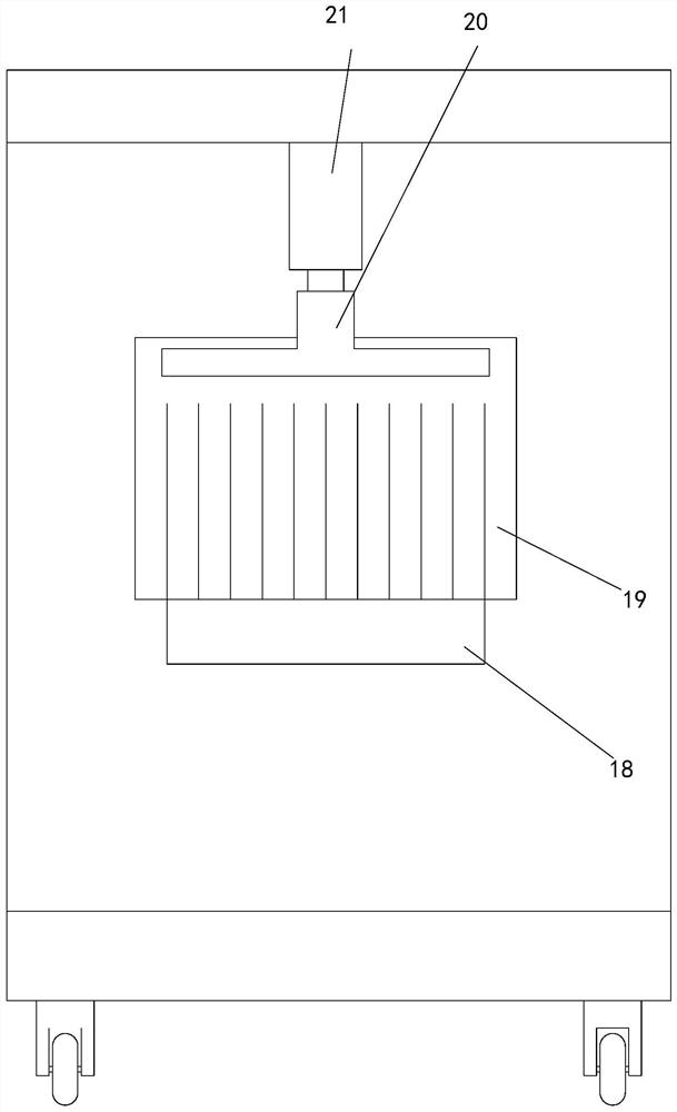 Sectional material sawing device for building decoration and using method thereof