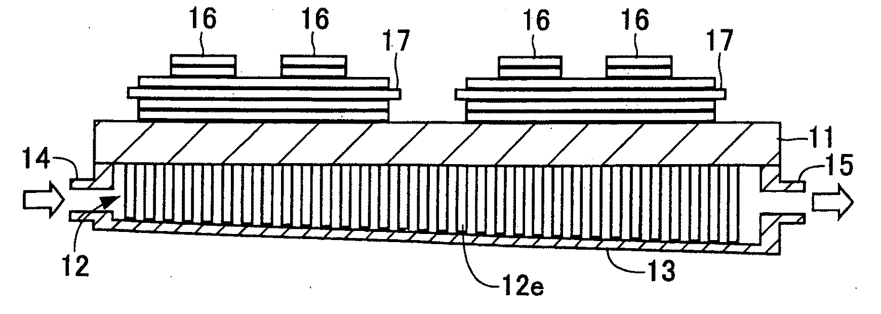 Cooling apparatus for semiconductor chips