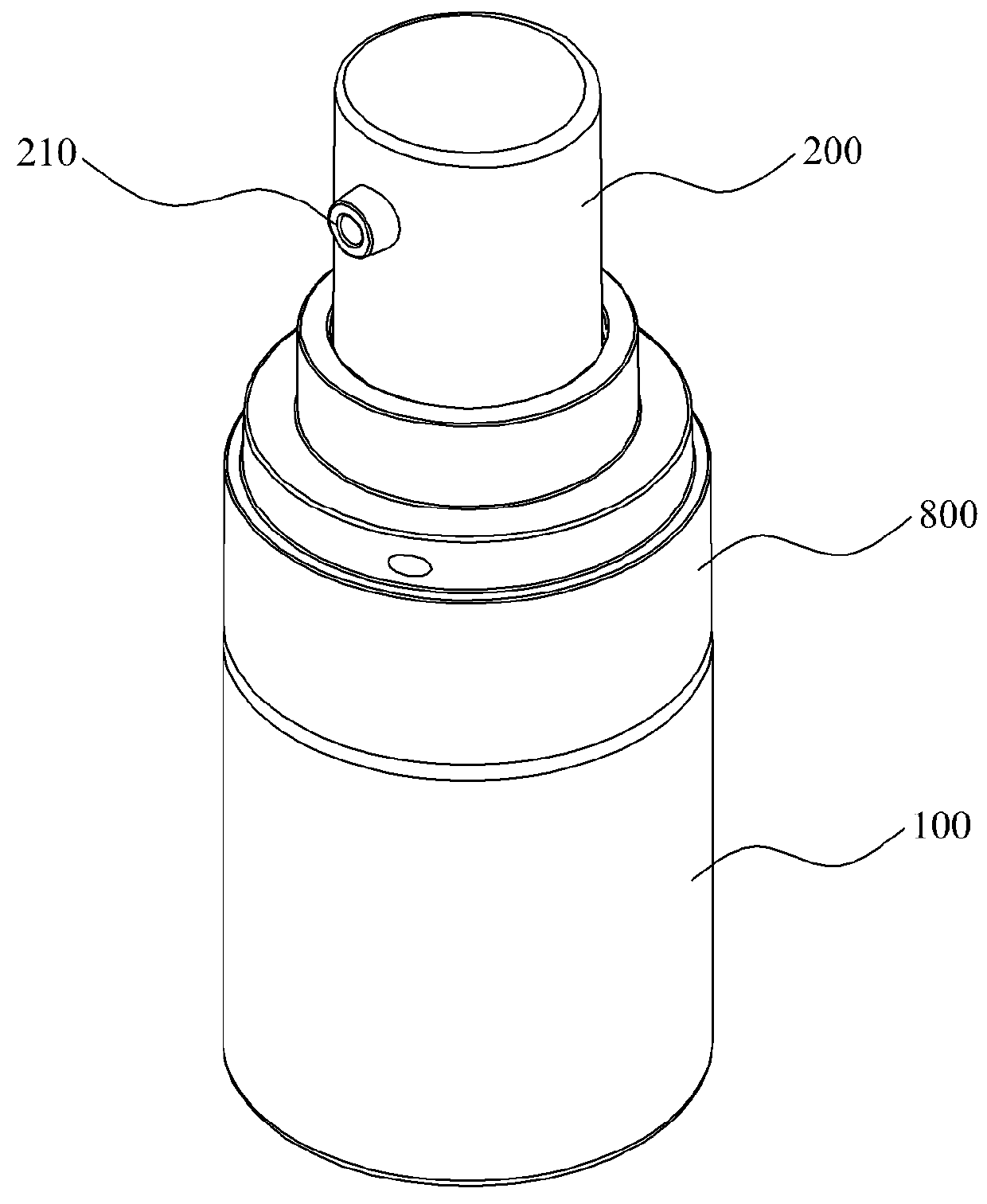 Container for discharging powder