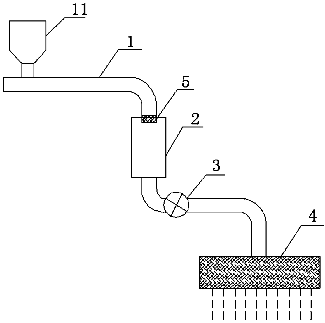 Moisture removal device for chemical fiber spinning raw material