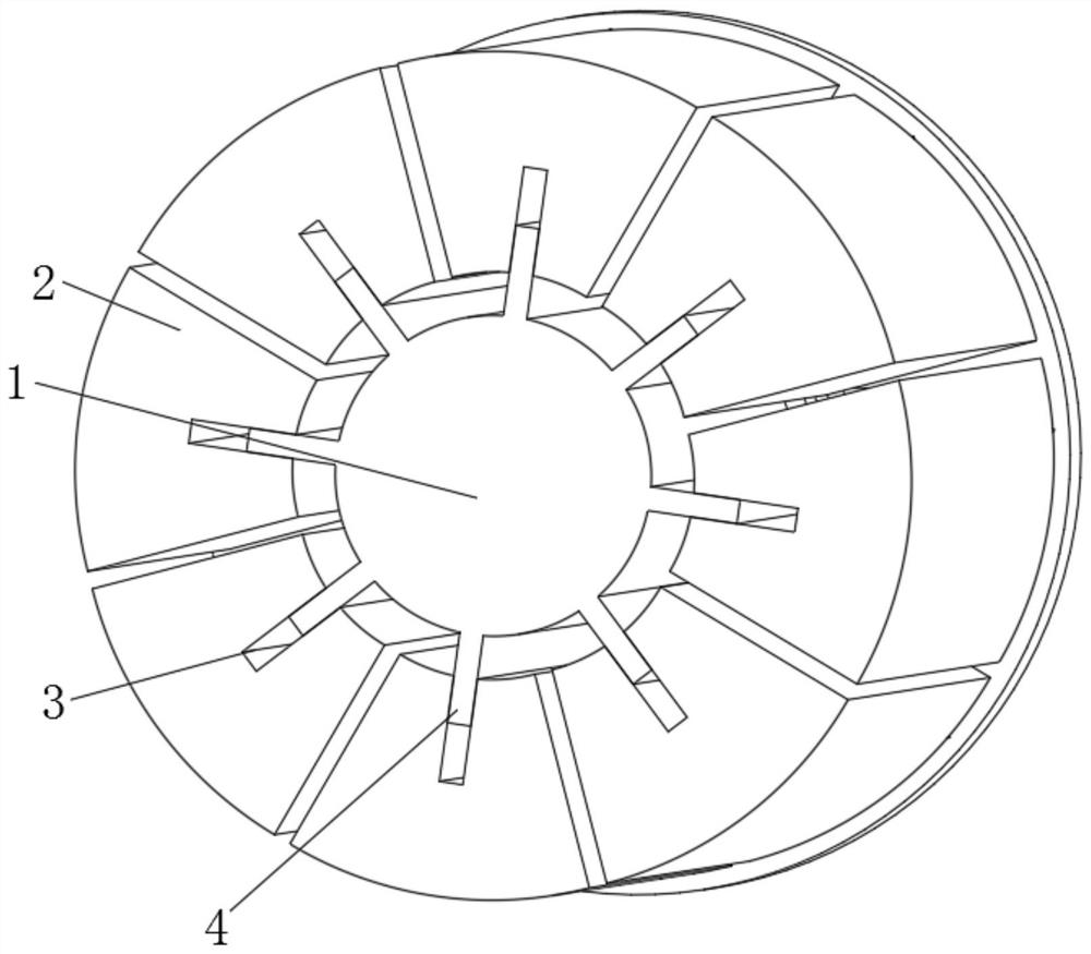 Pressure-controllable tile type expansion shaft