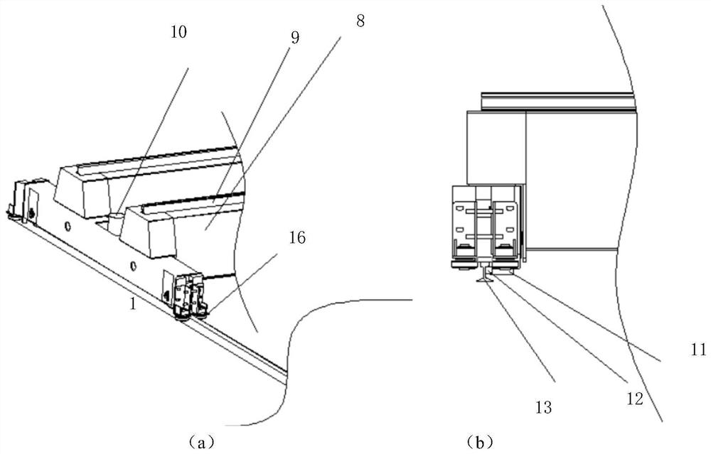 Movable cable parallel-connection spraying device for ship segmented coating
