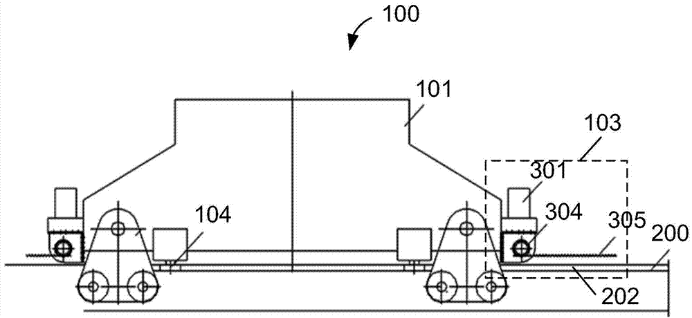 Deck traveling mechanism