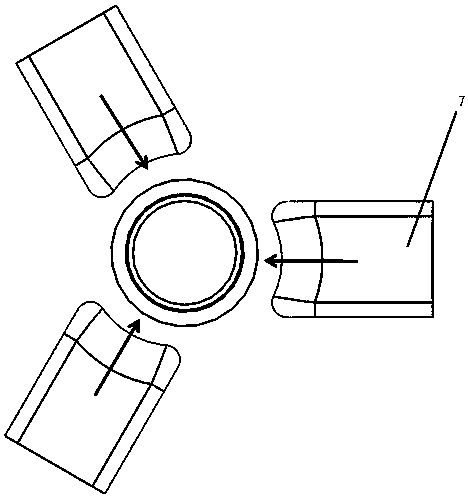 Novel plastic processing method for high-performance magnesium alloy seamless long pipe material