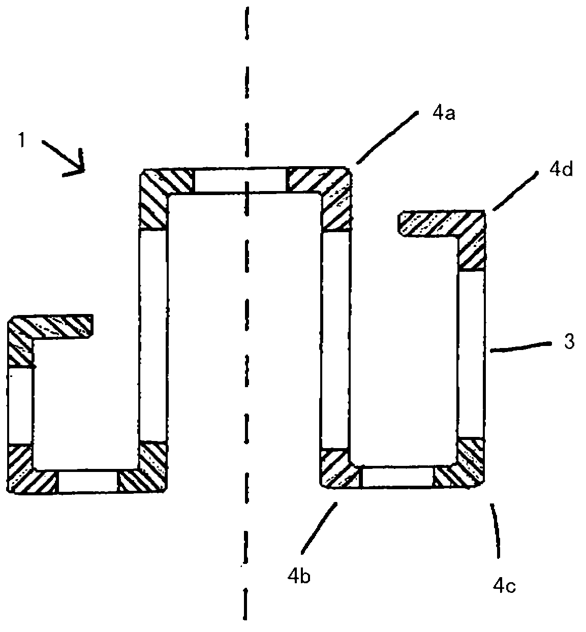 Method for the roll-forming of profiles and a structural part produced thereby