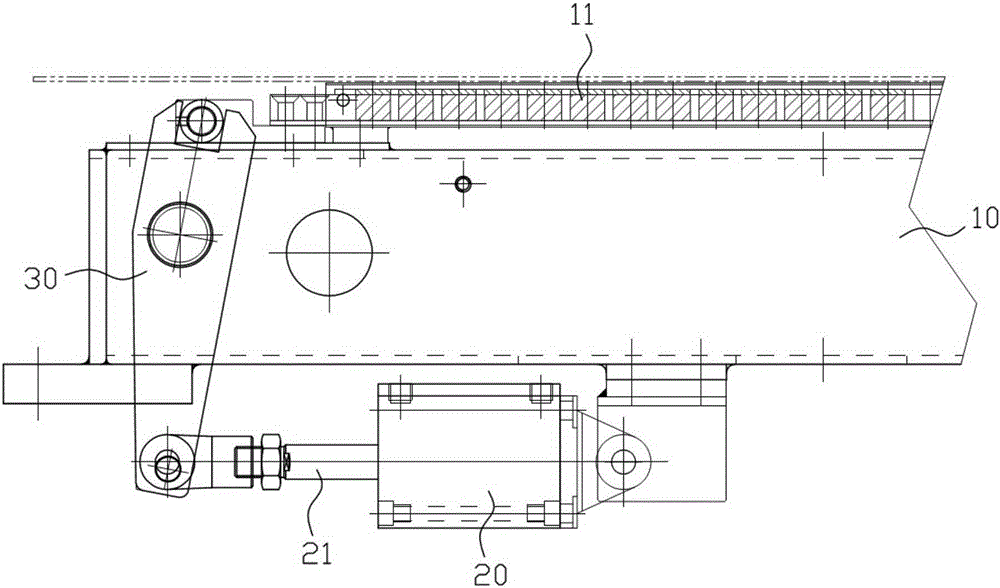 Device for regulating magnetic force of printing magnetic table through coordination of screw and air cylinder element