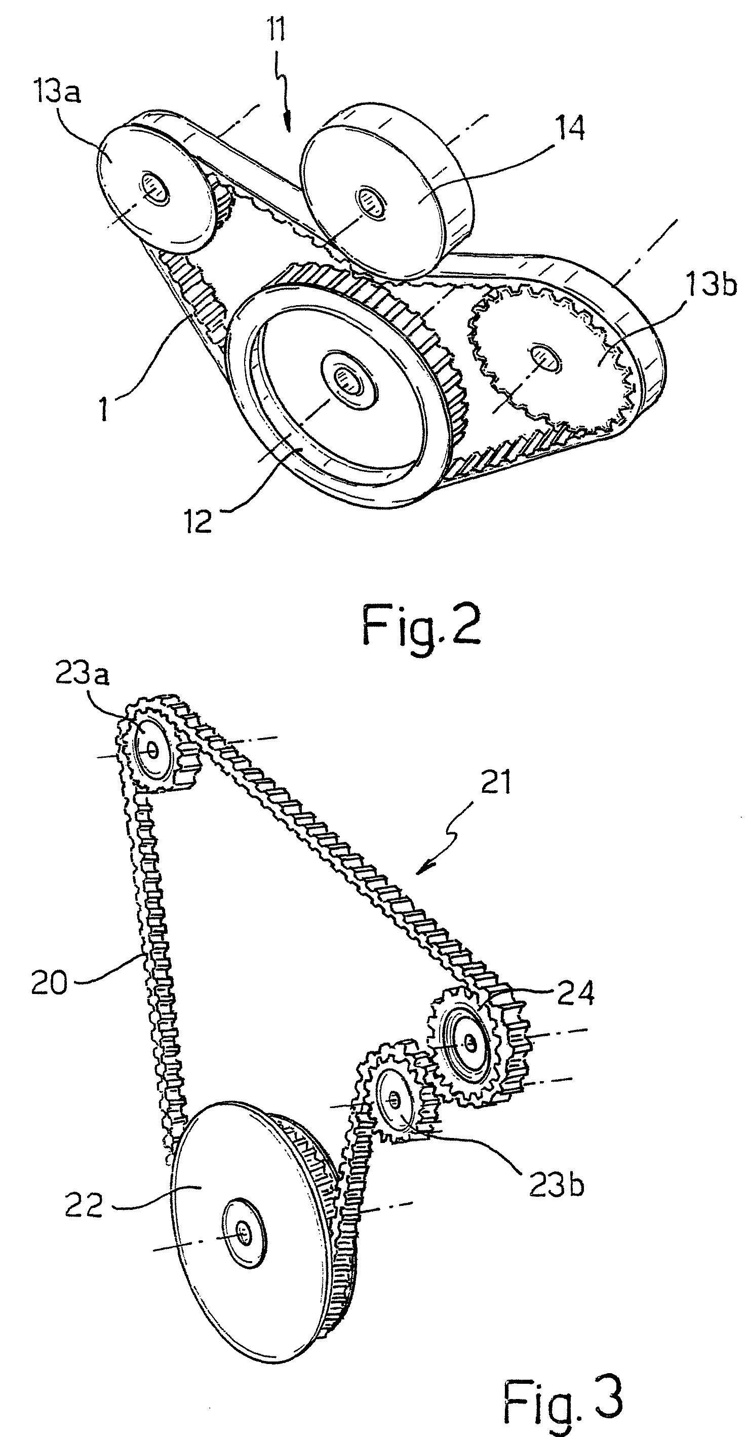 Toothed belt and timing control system