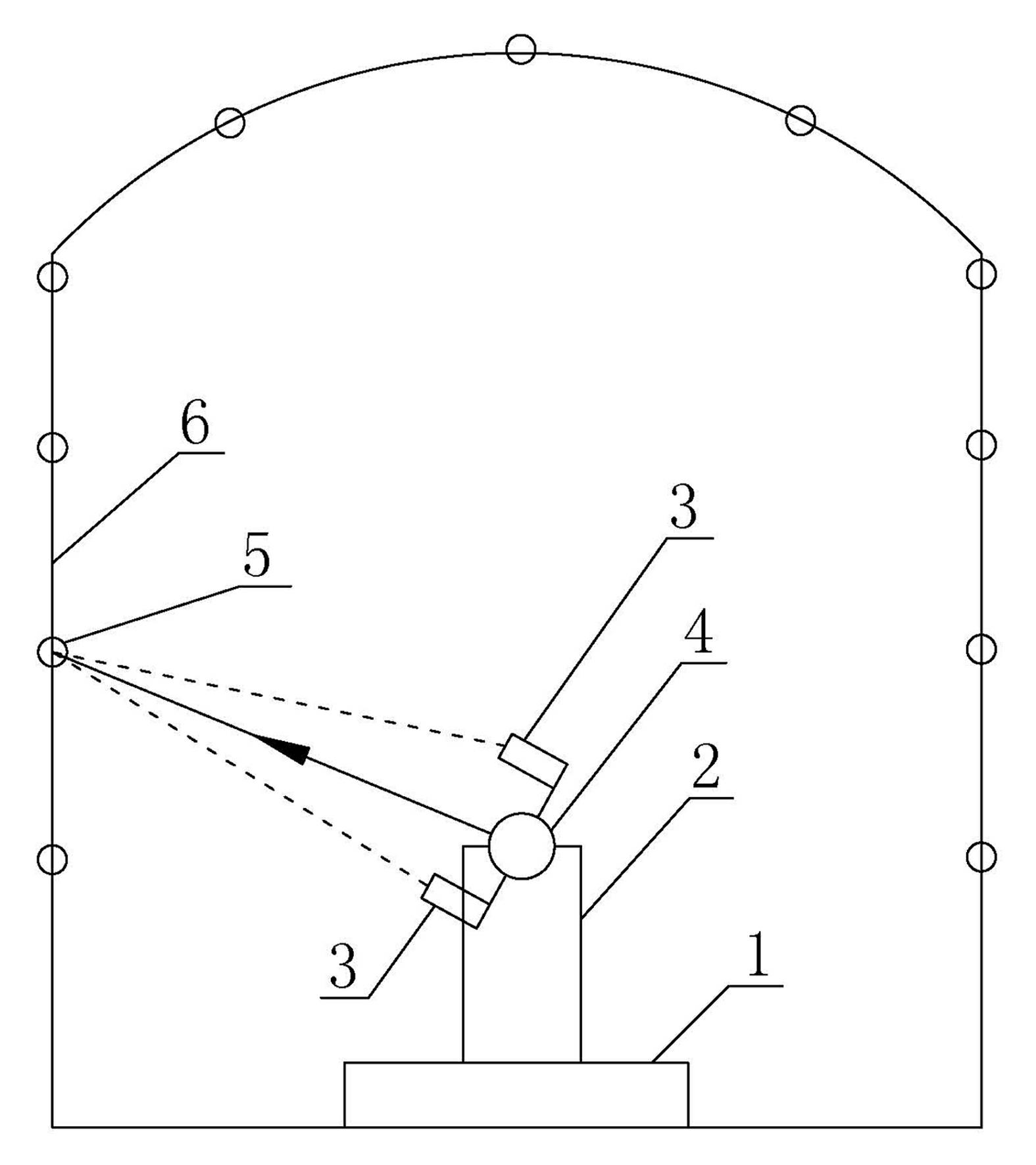 Method for measuring deformation of large-scale tunnel