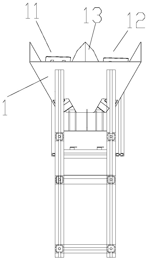 An automatic palletizing device and automatic palletizing control method for vertical parts of wall-mounted boards