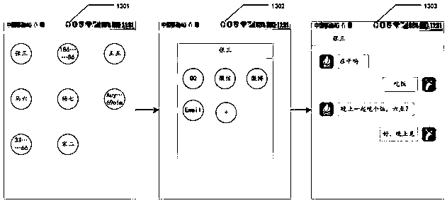 Terminal and interface interaction control method, contact object creation method and device