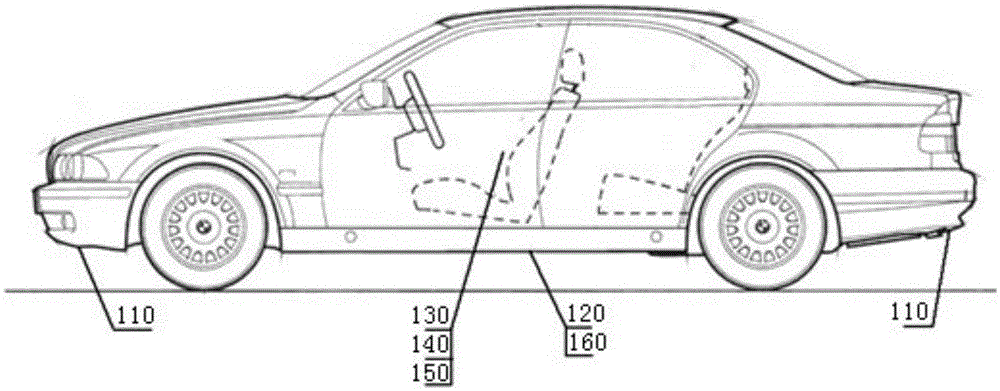 Vehicle door window control system upon vehicle falling into water