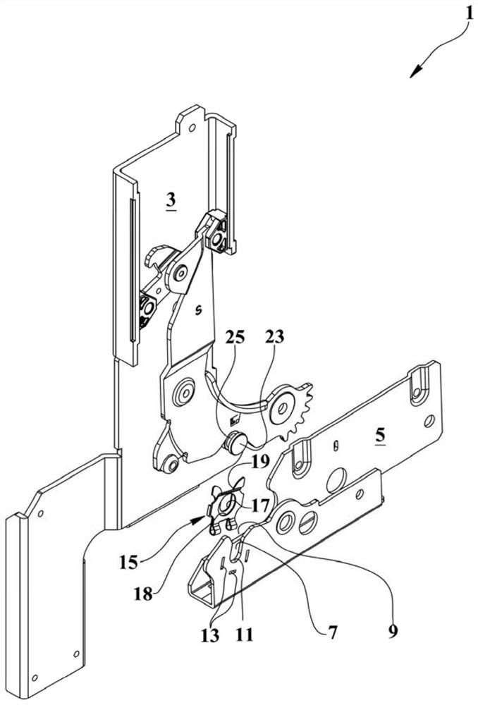 Snap hinge device