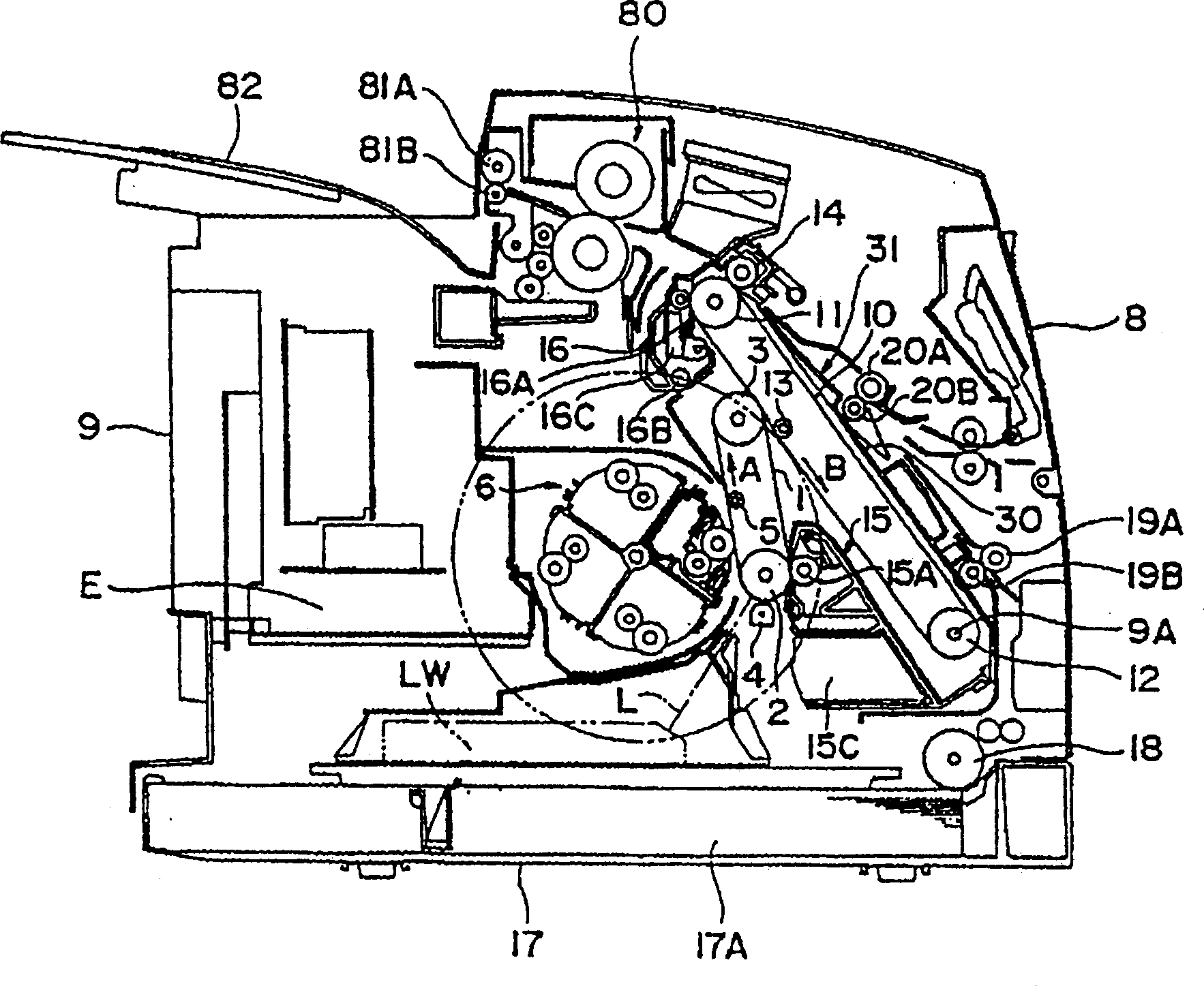 Rotary developing device and image forming device using the developing device