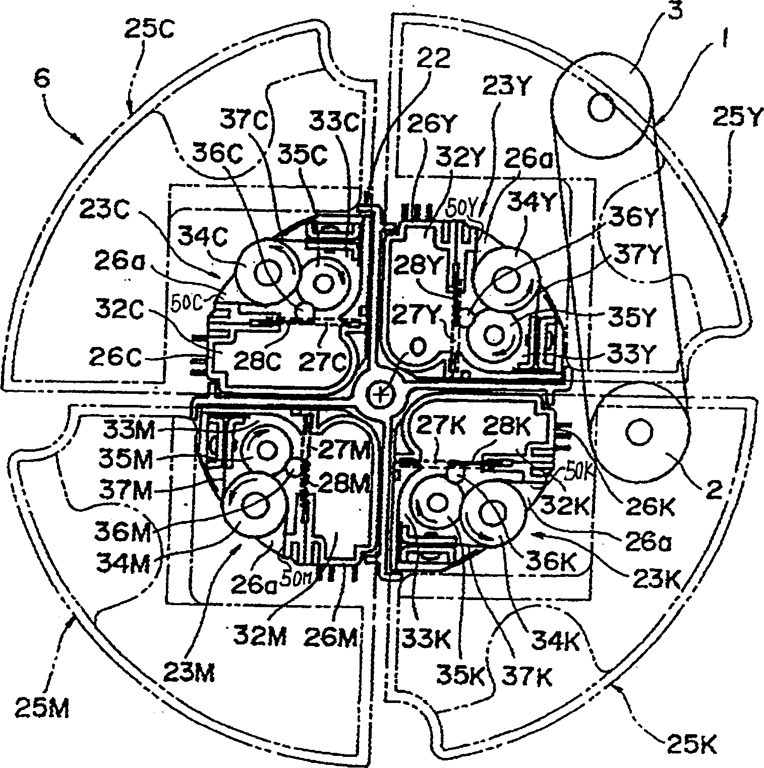 Rotary developing device and image forming device using the developing device