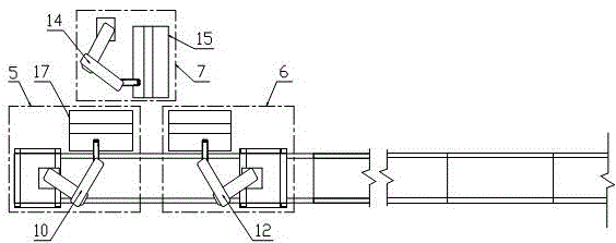 Stacking and bundling production line for special-shaped cigarettes and production method
