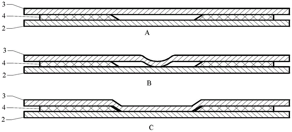 A high-speed deformation connection method and device for dissimilar metal plates