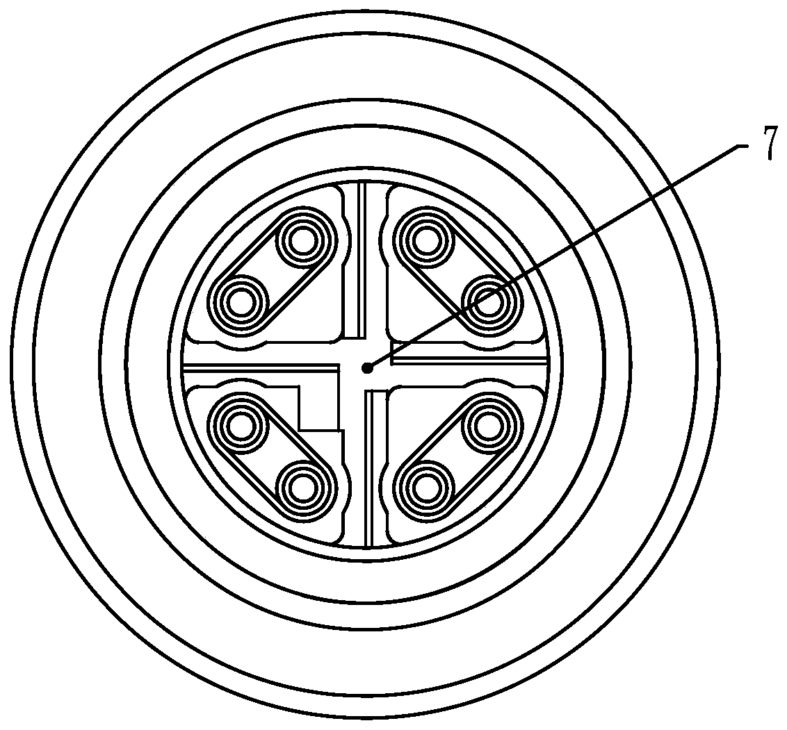 Plug-in connector for differential data transmission