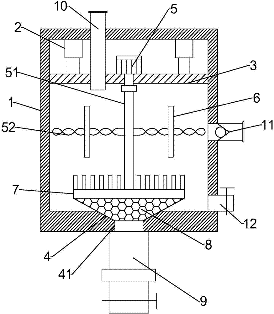 Anti-blocking type continuous water treatment device