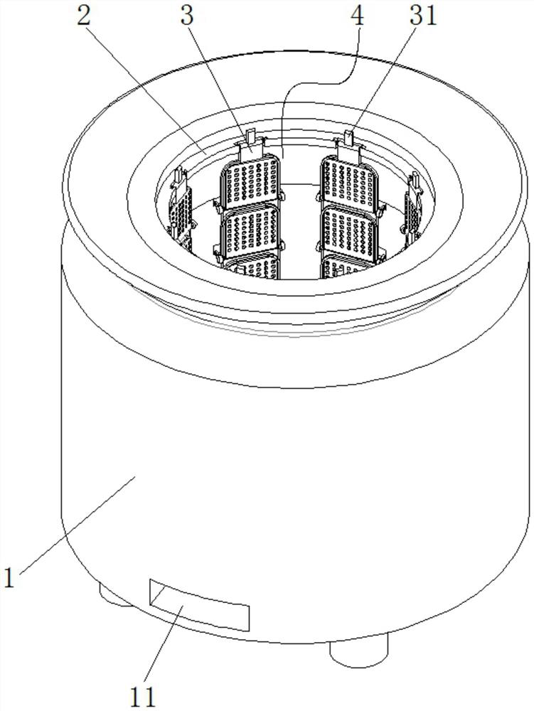 An oven pancake turning machine for making breakfast biscuits