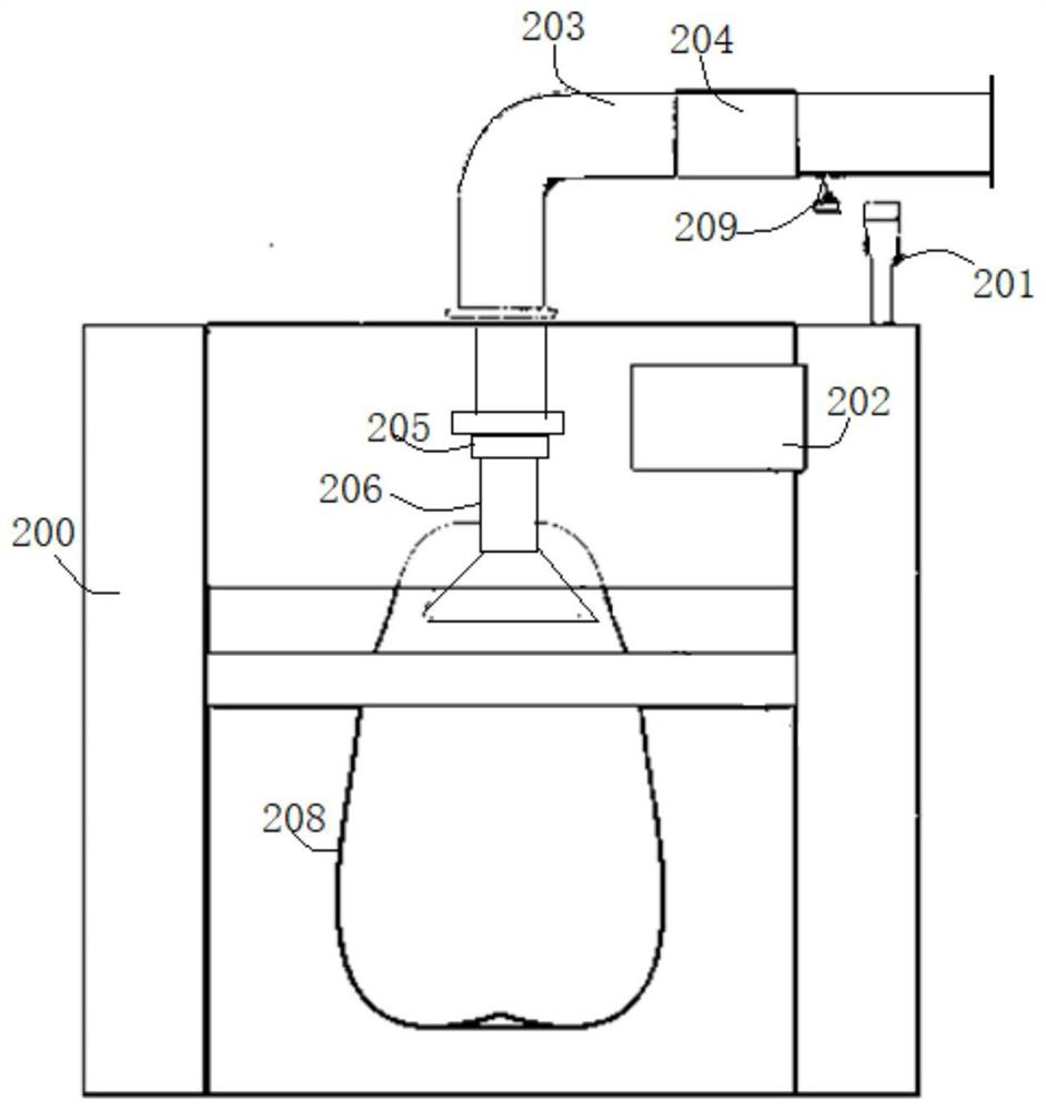 A detection device and detection method for automatic bagging weighing