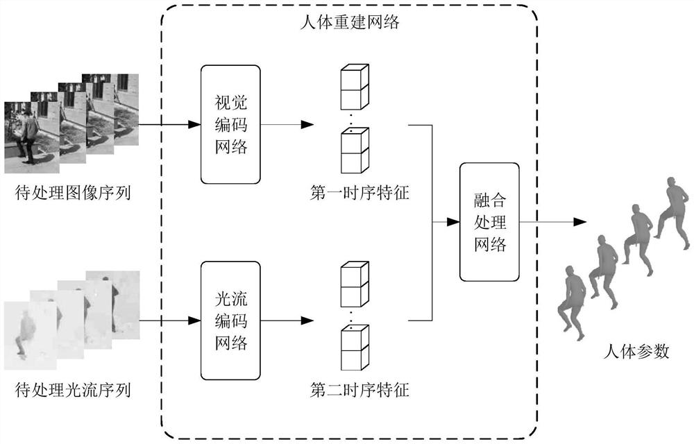 Human body reconstruction method, human body reconstruction device, storage medium and electronic equipment