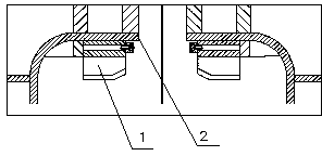 Fixed blade of residue anode pressure-disengaging machine