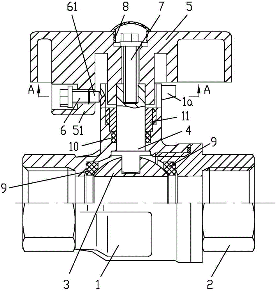 Lock control ball valve