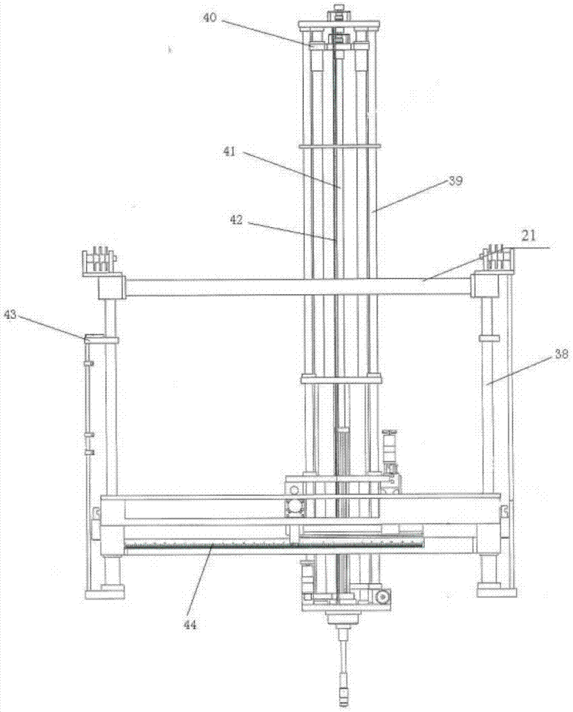 Automatic lifting rotating scanning device of hydrophone