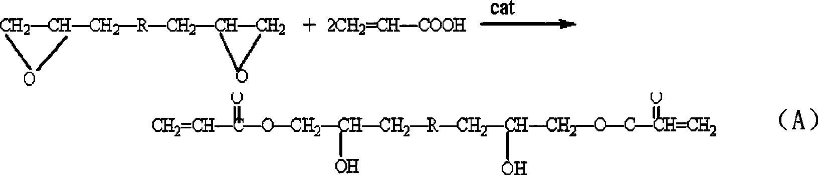 Water ultraviolet light curing epoxy acrylic ester grafted polyurethane and preparation method thereof