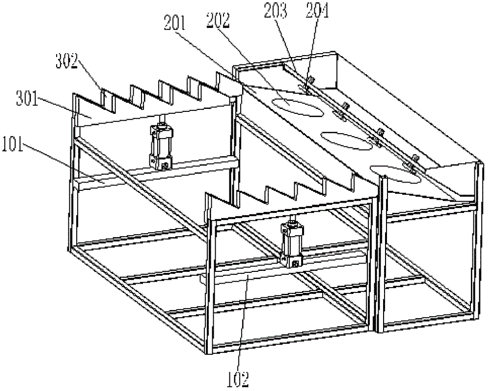 Automatic material separating device