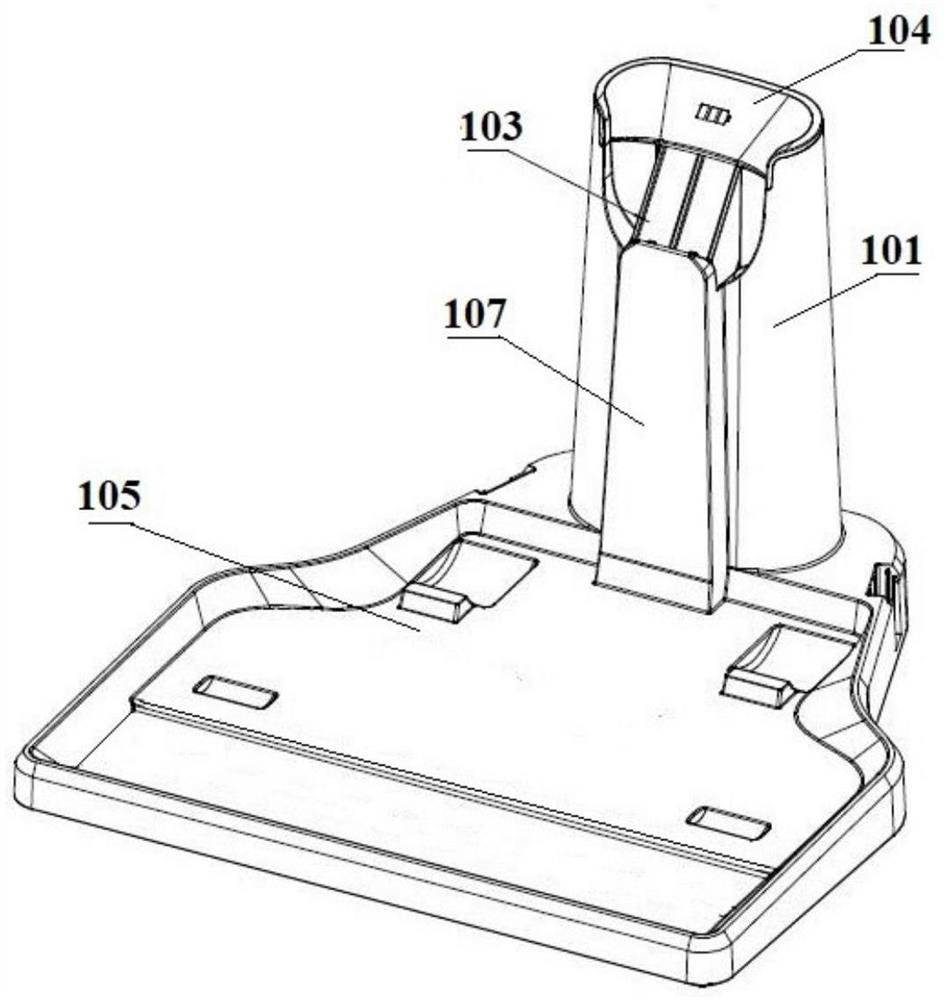 Charging base and cleaning device system