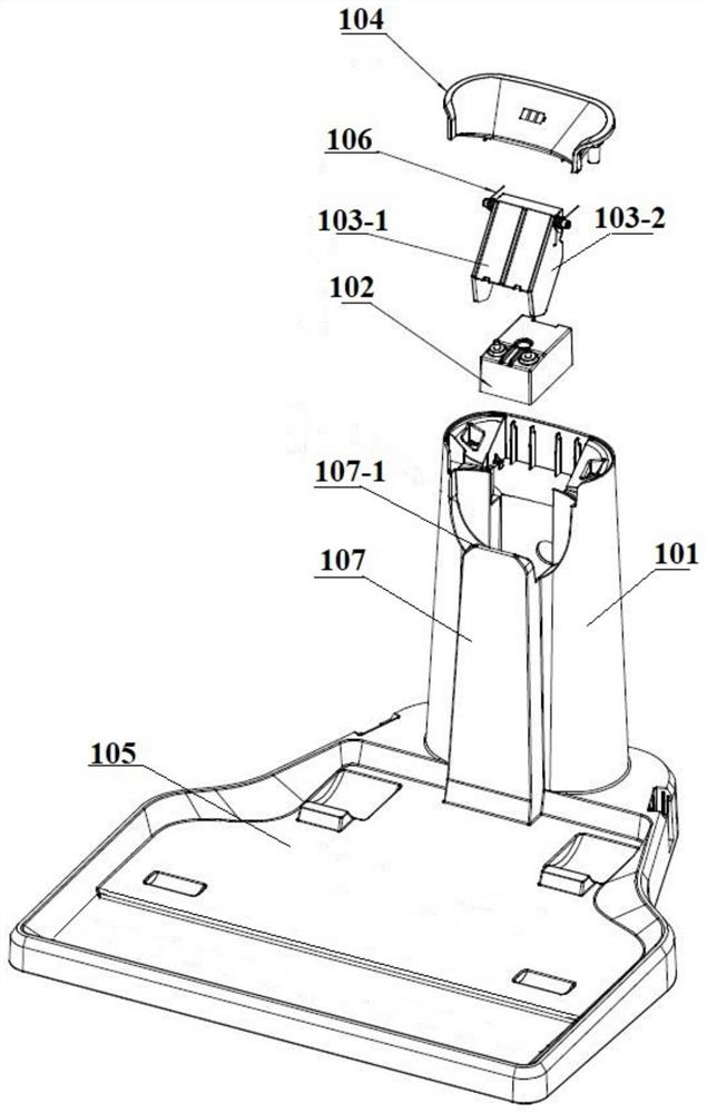 Charging base and cleaning device system