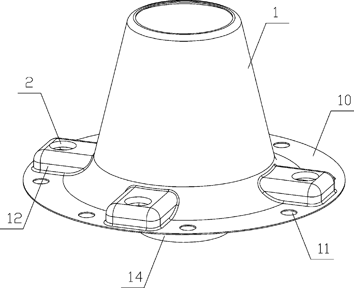 Train brake cylinder non-pressure head