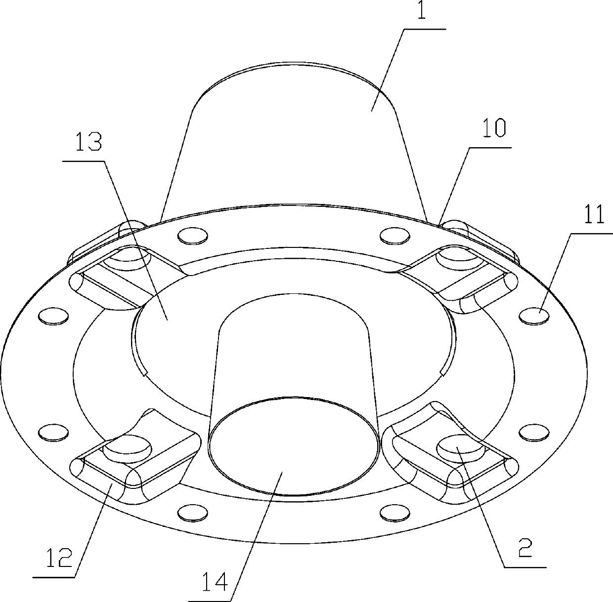 Train brake cylinder non-pressure head