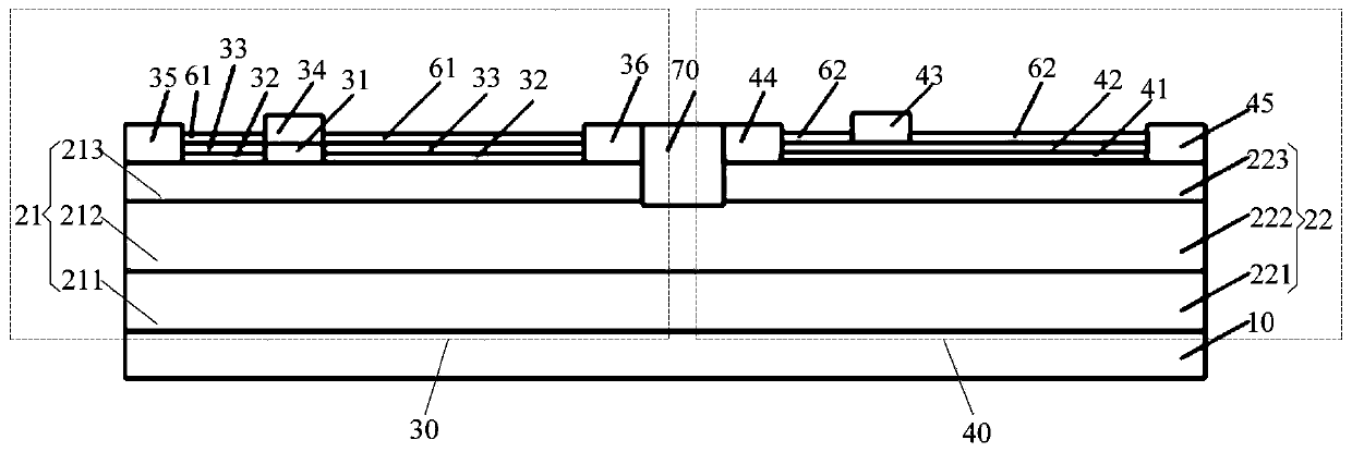 Enhanced and depletion type integrated power device and manufacturing method thereof