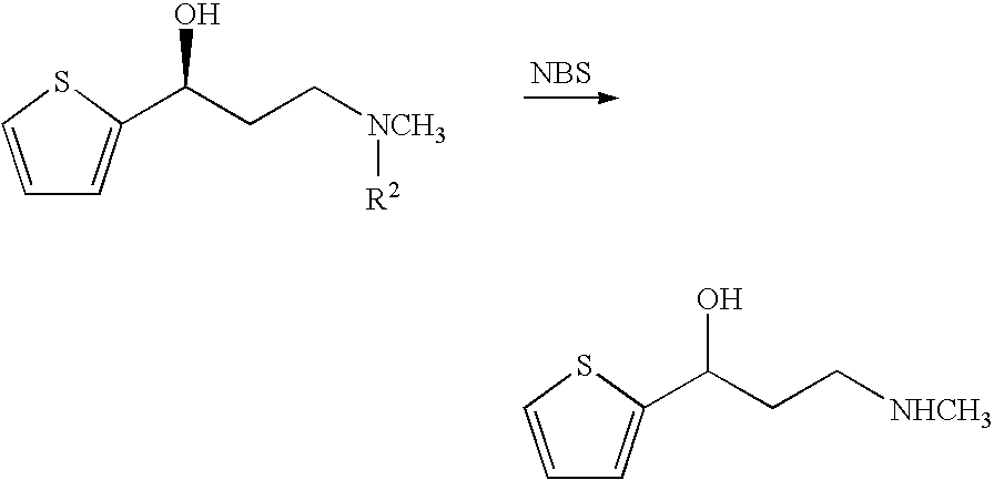Propanolamine derivatives, process for preparation of 3-n-methylamino-1-(2-thienyl)-1-propanols and process for preparation of propanolamine derivatives