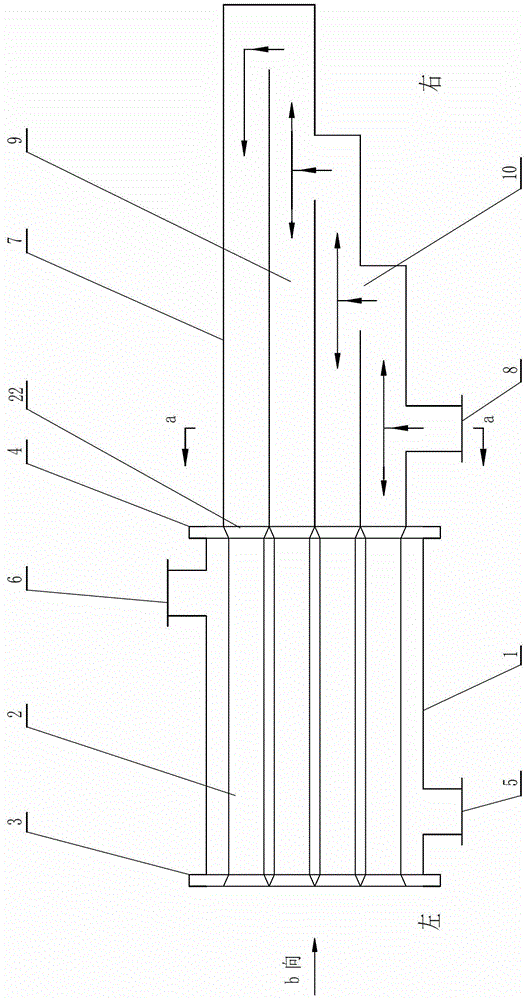 Tubular channel-type heat exchange method for sewage or surface water