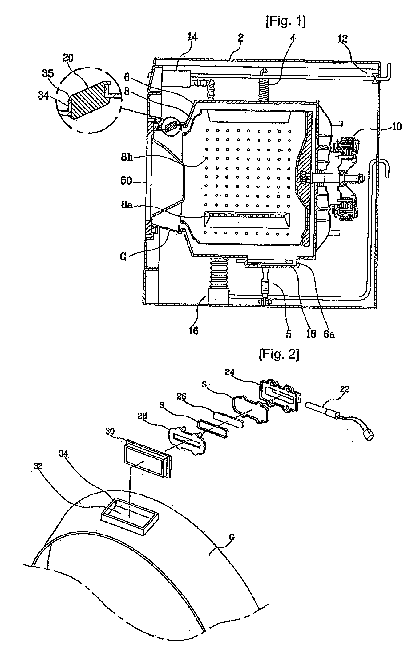 Sterilizable Washing Machine Using Ultraviolet Radiation and Sterilizable Washing Method in the Same
