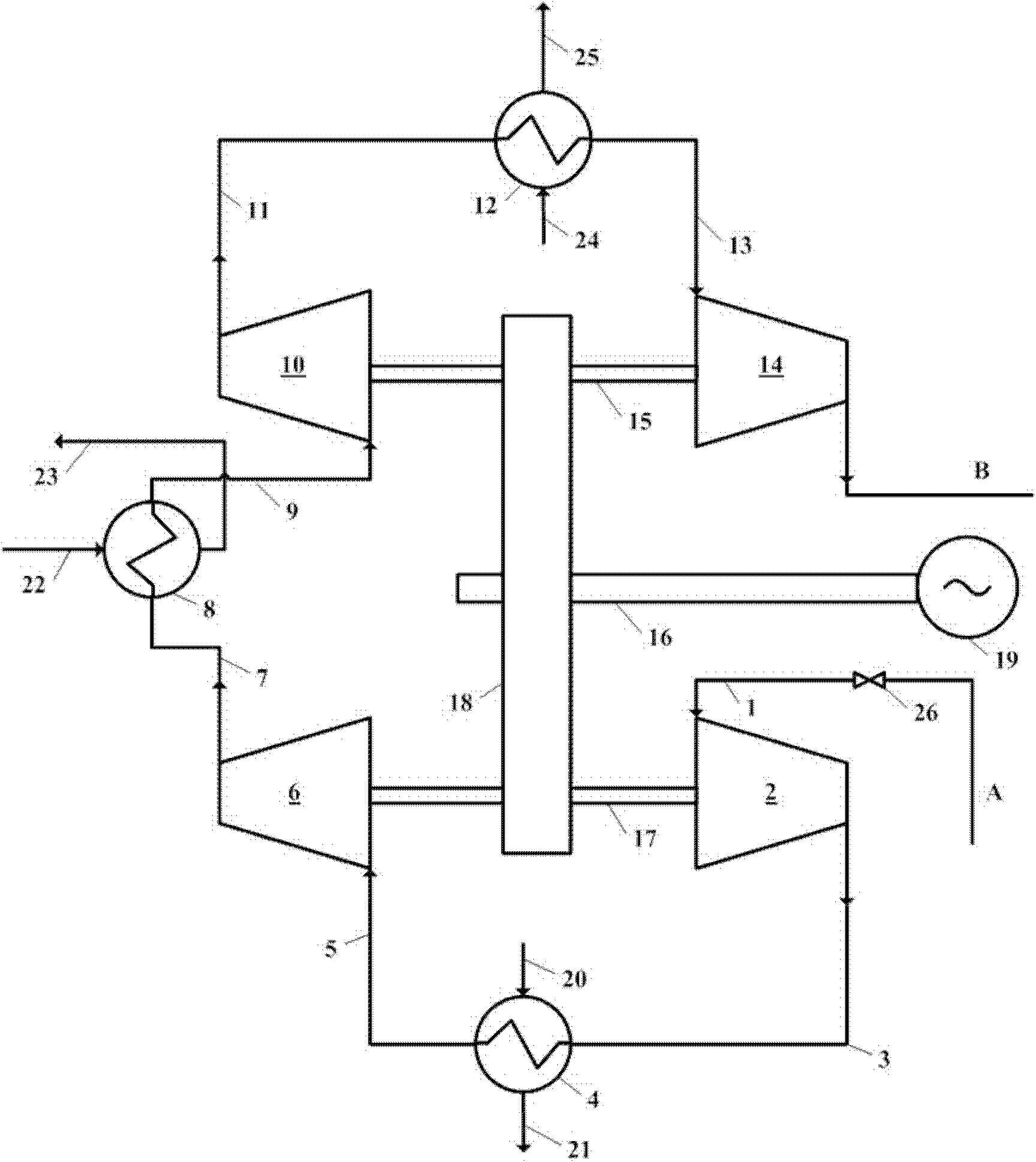 Multilevel centripetal turbine system