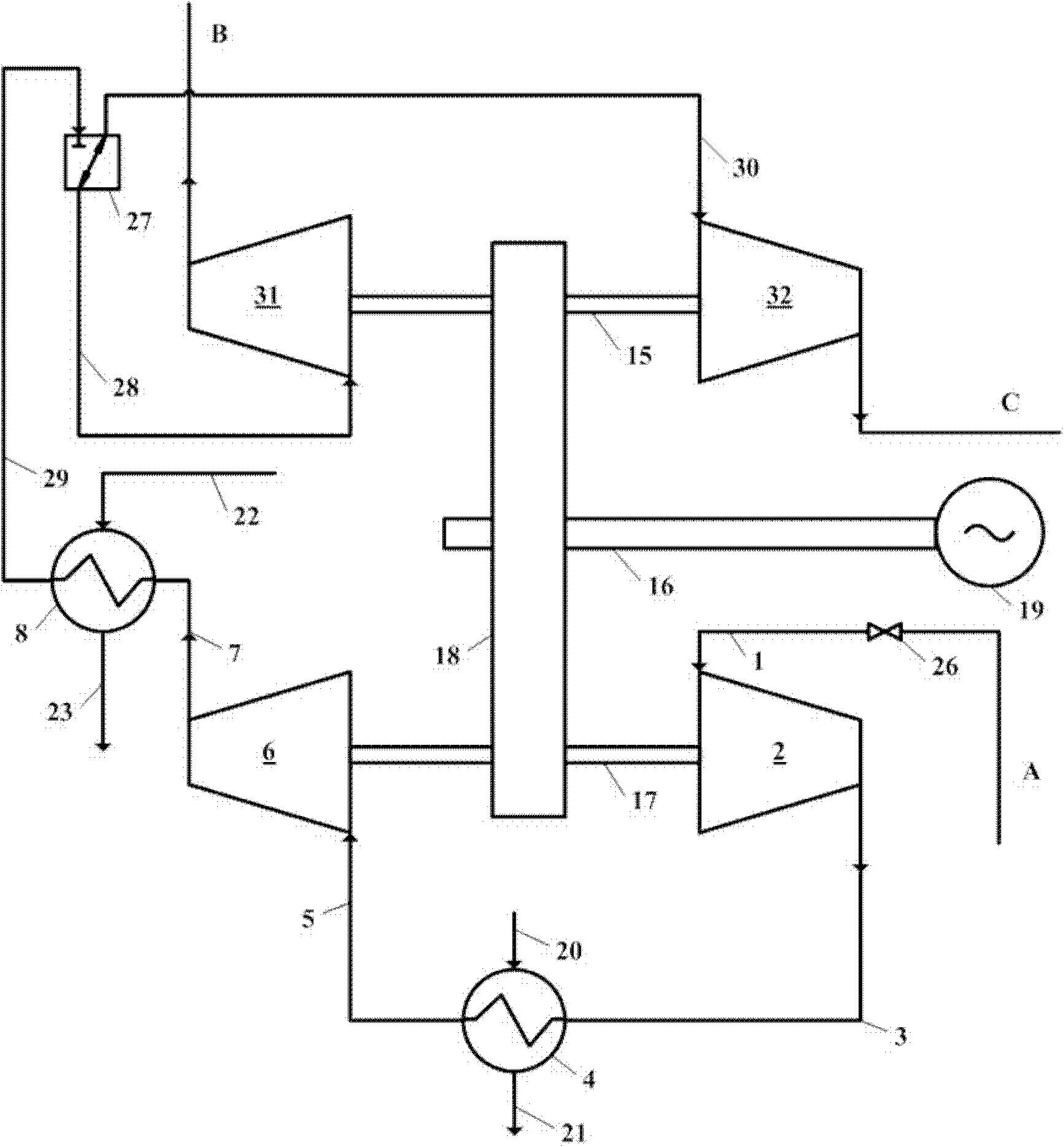 Multilevel centripetal turbine system