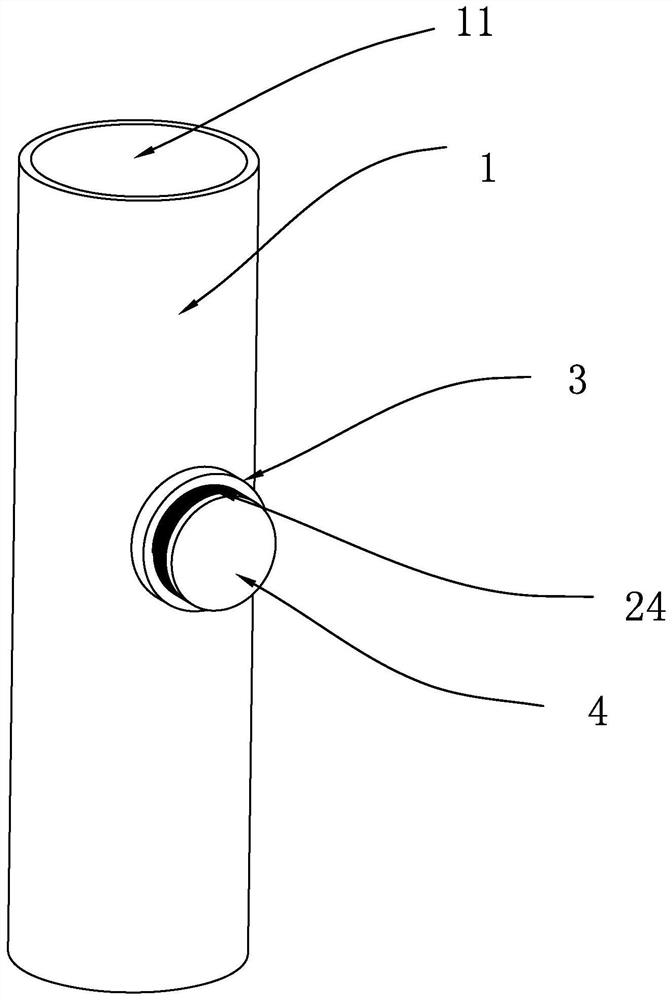 Concrete pouring structure of super high-rise steel pipe column