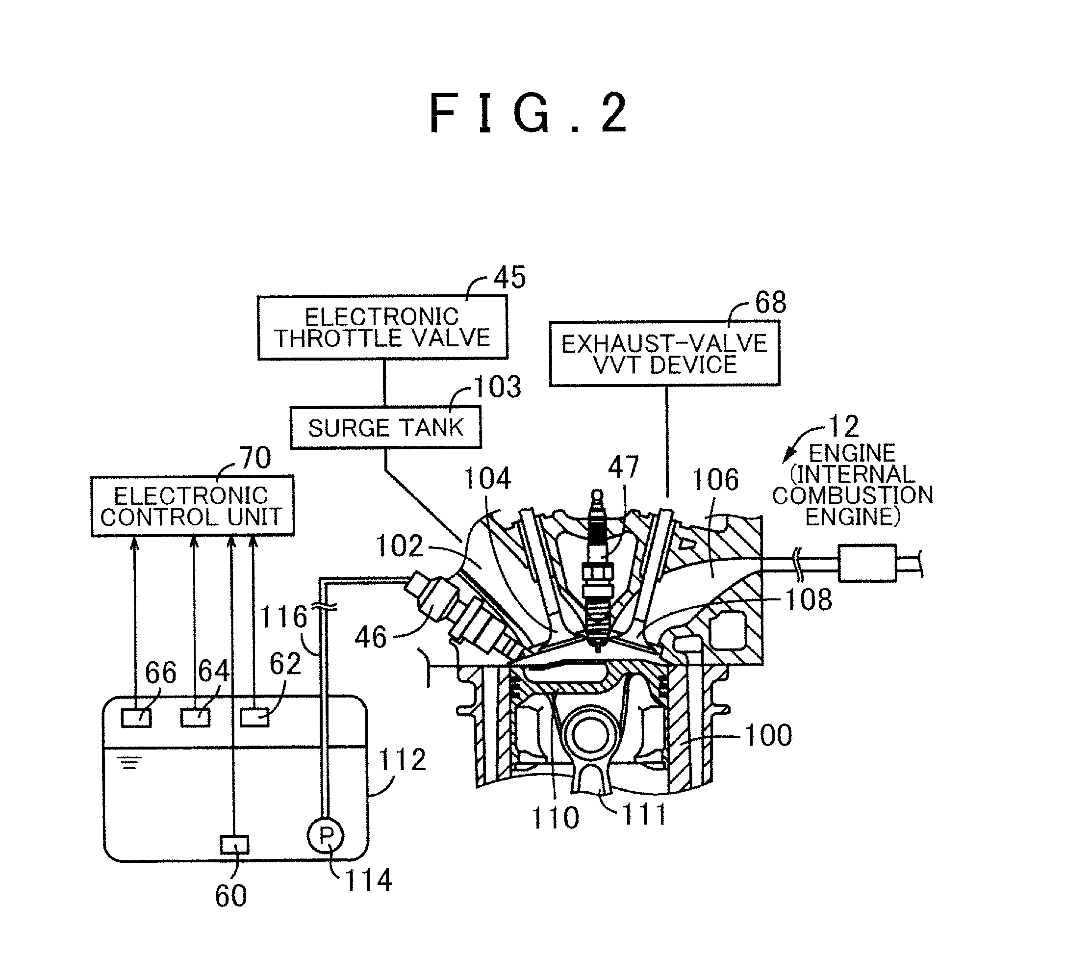 Control system for internal combustion engine of vehicle
