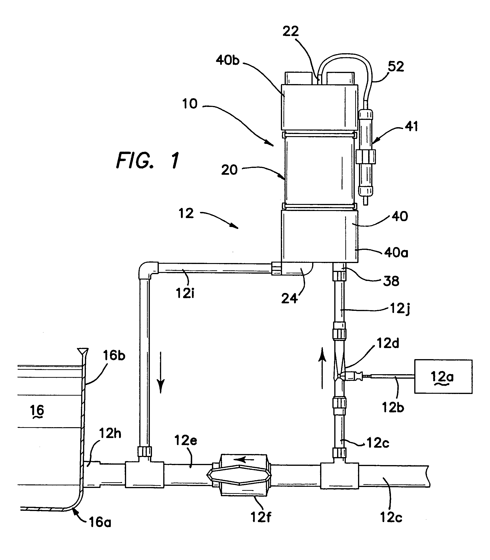 Water ozonation mixing and degassing system