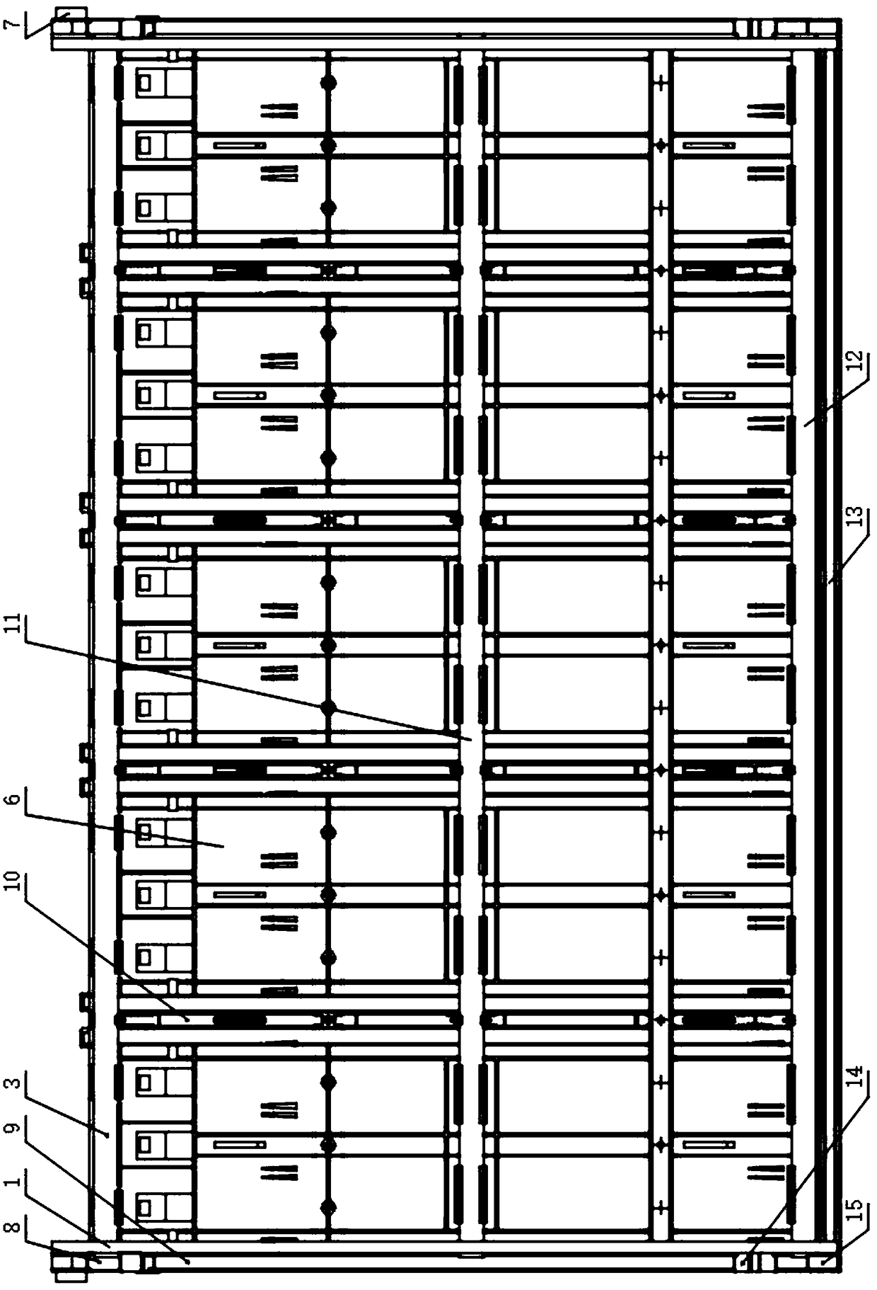 Goods chamber structure of vending machine